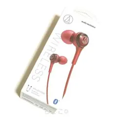 【新品】オーディオテクニカ ワイヤレスイヤホン レッド ATH-CK200BT