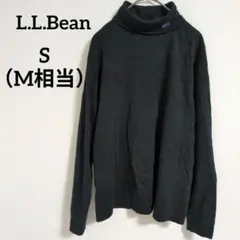 エルエルビーン カットソー ハイネック 無地 M 黒 綿 デイリー カジュアルのサムネイル