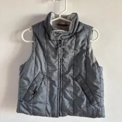 グレー ノースリーブダウンベスト サイズ80