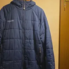 Columbia ネイビー ダウンジャケット フード付き