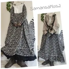 Sm2【WEB限定】胸元配色花柄ワンピース　一枚でナチュラル可愛いコーデが完成