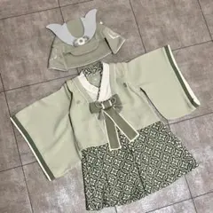mocmof 袴ロンパースプレミアム ベビー兜 セット