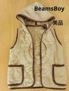 Beamsビームス ボーイ　ジャケット　ベスト　フード付　コットン100