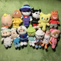 アンパンマン　ぬいぐるみ　13体セット　ぷりちぃビーンズ