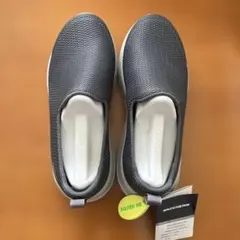 SKECHERS グレー メッシュ スリッポンスニーカー
