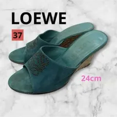ロエベ LOEWE サンダル ミュール ウェッジソール アナグラム スタッズのサムネイル