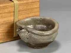 J14S16V 日本美術 唐津焼 片口杯 茶道具 時代杯 煎茶碗 古物 時代物 