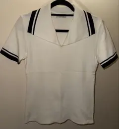 ANDRELUCIANO セーラー襟 半袖トップス