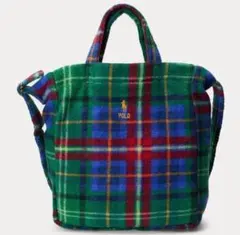 【ラルフローレン】限定柄プレイドタータンフリースバッグ【ポロ】