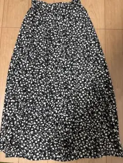 AZUL フラワープリント ロングスカート S
