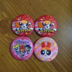 パワーパフガールズ　刺繍缶バッジ　ブロッサム