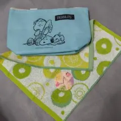 PEANUTS スヌーピー ポーチとタオルセット