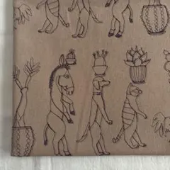 +HAyU fabric 綿麻キャンバス ブレーメン ピンク 1m