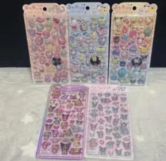 うるちゅるポップシール サンリオ ボンボンドロップシール 5枚セット♥️