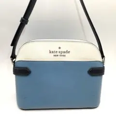 kate spade ケイトスペード ショルダーバッグ バイカラー 青/白