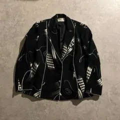 90s vintage graphic black jacket archive