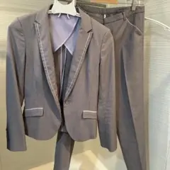 スーツセレクト　レディース　パンツスーツ　グレー　上下セット