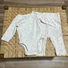 H＆M ハートロンパース パンツ付　オーガニックコットン　EUR56cm