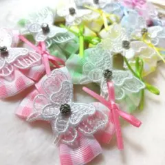 トリミングチョーカー　春・蝶々♡ 258