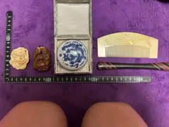 根付 乾隆年製朱肉陶器 簪 小物 5点セット 根付 乾隆年製朱肉陶器 簪 小物 5点セット - メルカリ