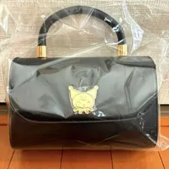 クロミ　持ち手付きロングストラップショルダープレートバッグ　黒