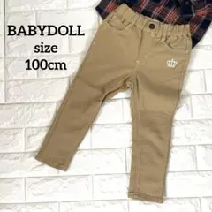 ベビードール ベージュ スリムパンツ 100cm