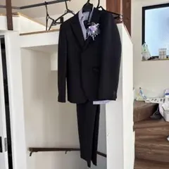 小学校卒業式黒フォーマルスーツ 170cm