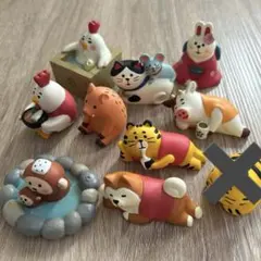 デコレ　コンコンブル　おばけ茶屋　一反もめん　幽霊ねこ　かっぱ枝豆　15体　背景 デコレ コンコンブル おばけ茶屋 一反もめん 幽霊ねこ かっぱ枝豆 15体