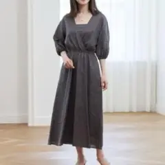 美品 アパルトモン リネン マダムドレス 2way 洗える カシュクール