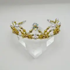 バレエティアラ　ゴールド　プリンセス　オーロラ姫ライモンダ金平糖　キラキラ