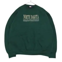 USA製 スウェット 北ダコタ州立大学 刺繍ロゴ トレーナーヴィンテージ q45