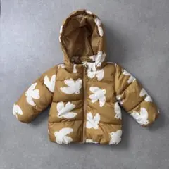 H&M ベビー ダウンジャケット 鳥柄 EUR68 4〜6ヶ月