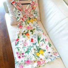 2026年最新】Tadashi Shoji 柄：花柄 レディース ノースリーブひざ丈