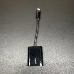 belkin ライトニング二股アダプター USB-C タイプ