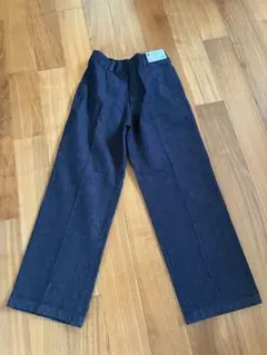GU ツイルワイドストレートパンツ ネイビー Sのサムネイル