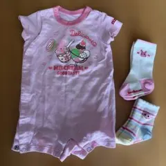 ホットビスケッツ　ロンパース80 ミキハウス