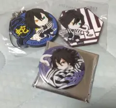 一番くじ鬼滅の刃　伊黒小芭内　ラバーストラップ　チャーム　缶バッジ