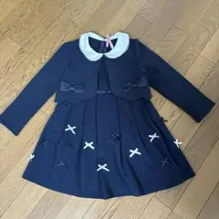 ネイビー フォーマルドレス 110cm セット