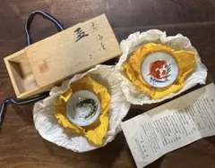和食器　九谷焼　竹村正一作　色絵　稲穂に雀図　皿揃　五客　共箱　V　9457 和食器 九谷焼 竹村正一作 色絵 稲穂に雀図 皿揃 五客 共箱 V