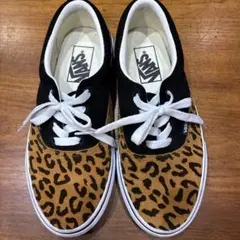 vans エラ フェイクファー ヒョウ柄 レオパード スニーカー - メルカリ