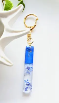 ハンドメイド 花柄 レジンチャーム