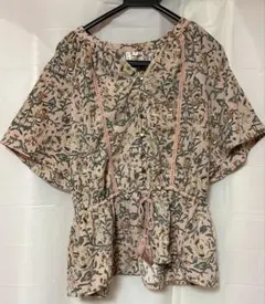 HK WORKS LONDON 花柄 半袖ブラウス Mサイズのサムネイル
