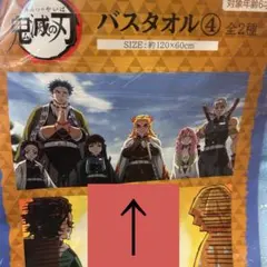 未開封　鬼滅の刃 バスタオル 柱 デザイン