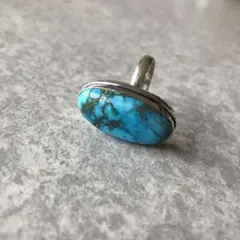 天然石ターコイズのリング　18号