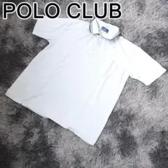 POLO CLUB ポロシャツ 半袖 ブルー L 毛玉汚れのサムネイル