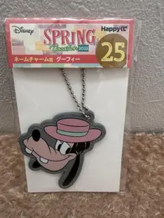 ディズニー　ハッピーくじ　グーフィ　チャーム