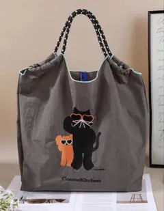 再入荷！サングラスネコちゃんトートバッグ ショッピングバッグ エコバッグのサムネイル