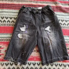 【未使用】BREEZE ダメージ加工 ハーフパンツ150