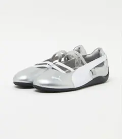 Puma ストラップ付きシルバースニーカー