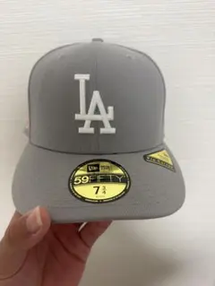 LA 59FIFTY グレーキャップ 7 3/4